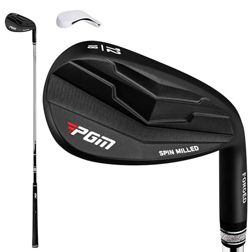 Right Hand Black PGM 72° Golf Wedge CNC Milled Face High Bounce Bunker Wedge
