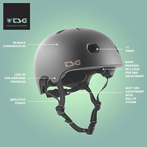 TSG Meta Cycling & Skate Helmet Satin White S/M 54-57cm Lightweight Safety