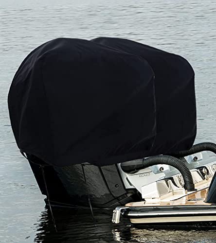 Heavy Duty Waterproof Outboard Motor Cover Up to 15HP - Thick Polyester Fabric