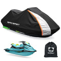 Raceast 136-145 Inch Heavy Duty Trailerable Jet Ski Cover with Dual Vents