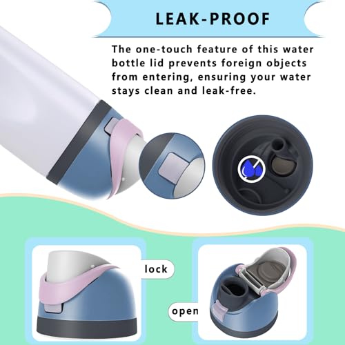 Dusty Blue NTIERA Replacement Lid for Owala Freesip Water Bottle 16oz-40oz
