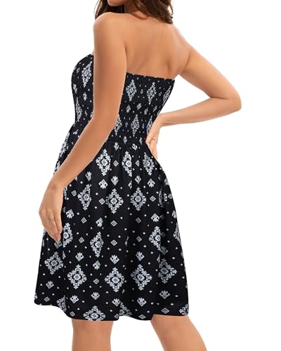 Summer Casual Beach Dress for Women - Strapless Tube Sundress