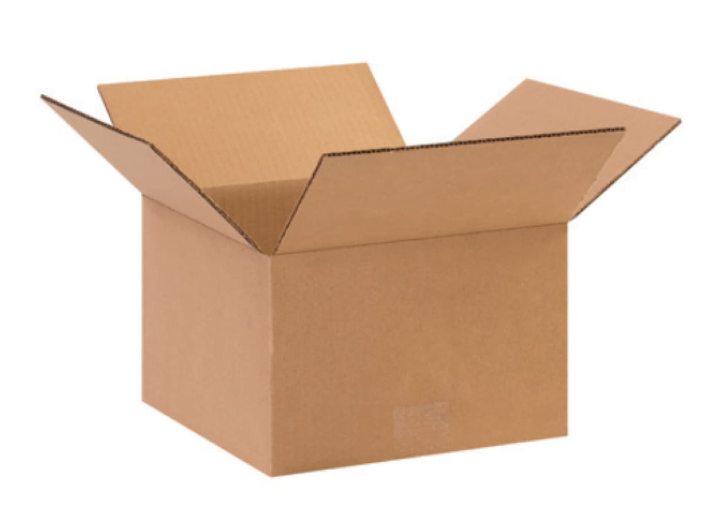 Secure Seal - 25 Pack of 10x10x6” Corrugated Cardboard Packing Shipping Mailing Moving Carton Boxes