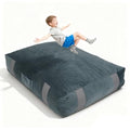 GYMMALL Gray 3'x4' Crash Sensory Pad with EPE Foam for Kids, Autism & Therapy Safety