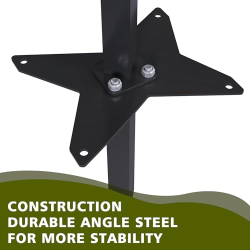 Aimax Outdoor Dueling Tree Target Kit for .22 Rimfire - 6 Targets, Steel Shooting Practice