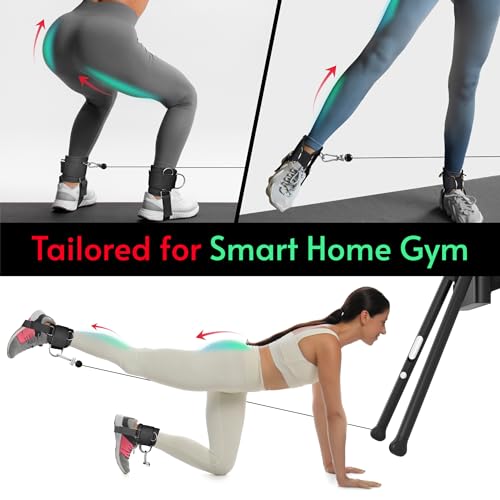 Ankle Straps for Home Gym Cable Machine - Padded Adjustable Fitness Accessories