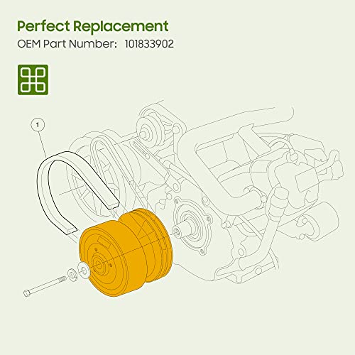 10L0L Golf Cart Drive Clutch for Club Car DS & Precedent 1997-2015 OEM 101833902 - Silver