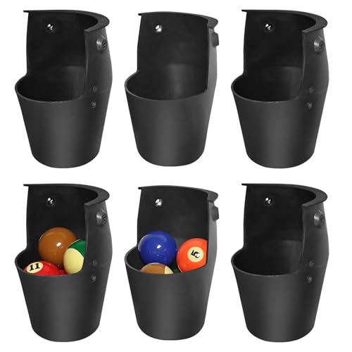 Pool Table Pockets Replacement Set of 6 for Billiard Table - Durable TPE Material