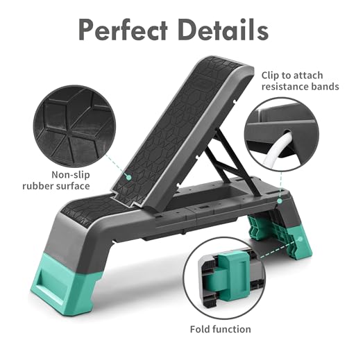 Leikefitness Multifunctional Aerobic Step Platform - Black