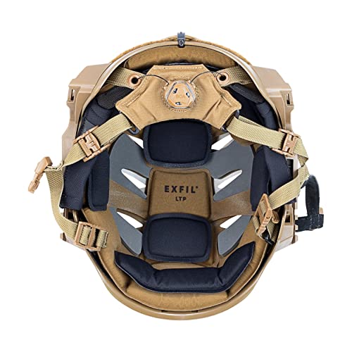 Lightweight Tactical Bump Helmet with Night Vision Mounts - Coyote Brown, Size M/L