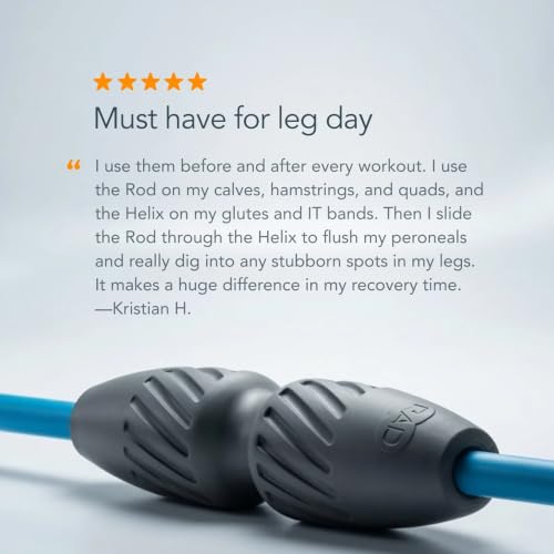 RAD 2-in-1 Muscle Flushing Kit – Foam Roller & Massage Stick for Deep Tissue Relief