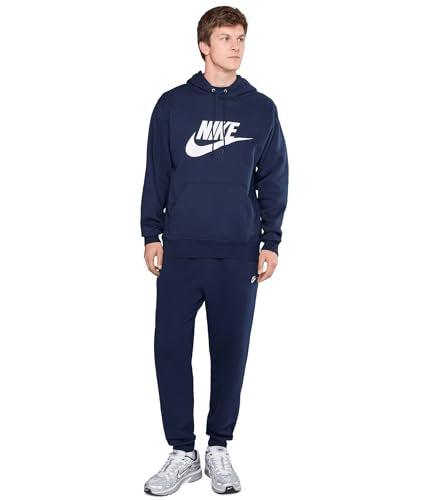 Nike Men's XX-Large Obsidian/White Pull-over Fleece Hoodie - Casual Sweatshirt