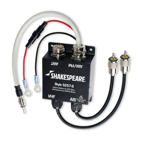 Antenna Splitter for VHF Radio AIS Receiver and FM Stereo