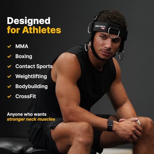 Iron Neck Alpha Plus Black Neck Trainer – Advanced Neck Exercise Equipment
