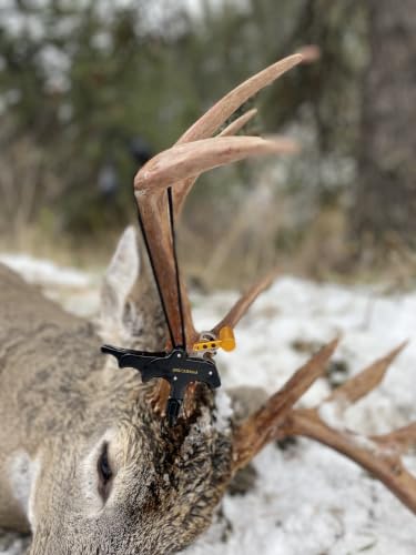 Archery Bow Release 4-Finger T Handle Caliper Style with Wrist Strap