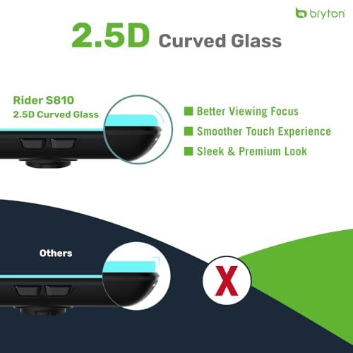 Bryton Rider S810E Cycling GPS Computer 3.5-Inch Touchscreen, 50H Battery, Offline Maps
