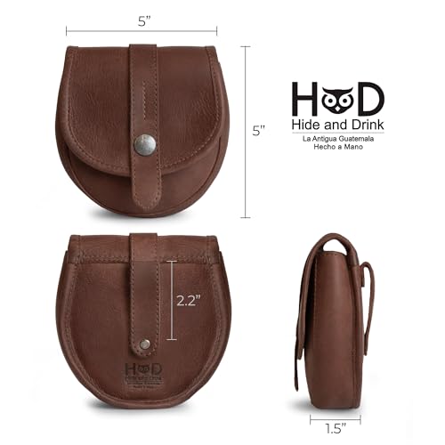 Leather Bushcraft Waist Pouch Handmade Full Grain Leather Tool Holster