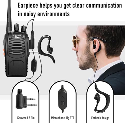 BAOFENG BF-888S Walkie Talkies 20 Pack Long Range Two-Way Radios with Flashlight, Type-C Battery, VOX, Frequency Copy, Family & Outdoor Use