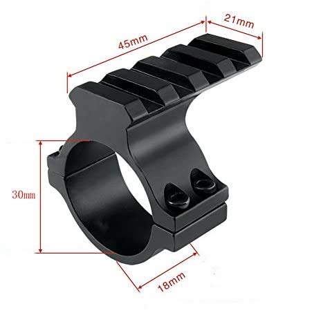 Ulightfire 25.4/30mm Mount Ring with Extension Mount Rail