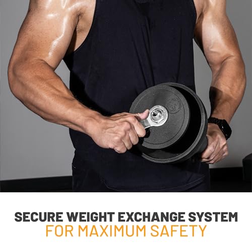 Adjustable Kettlebell Set 18-20.5kg with Steel Shell & 35mm Handle - Home Gym Equipment - Variation of 20.5kg