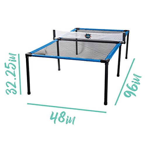 Franklin Sports Spyder Pong Set - 2-in-1 Indoor/Outdoor Table Tennis & Volleyball