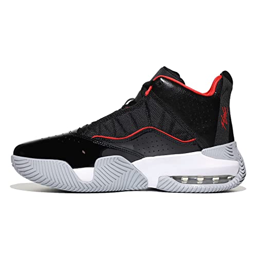 Nike Air Jordan Stay Loyal Kids Basketball Shoes - Black/Red/White/Wolf Grey 7 Big Kid