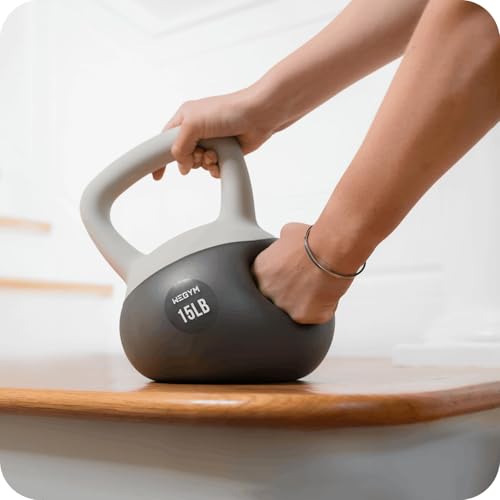 Soft 25LB Kettlebell Set for Home Strength Training - Safe Eco-Friendly Fitness Equipment