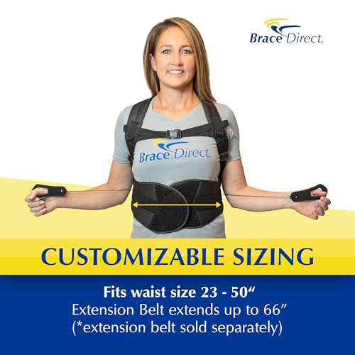 Universal TLSO Full Back Brace for Scoliosis & Kyphosis - Adjustable Support