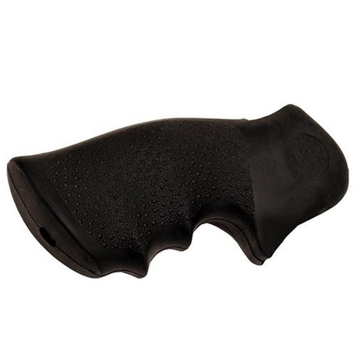 Hogue S&W K & L Frame, Square Butt, Rubber Monogrip Revolver Grip, Black - 10000