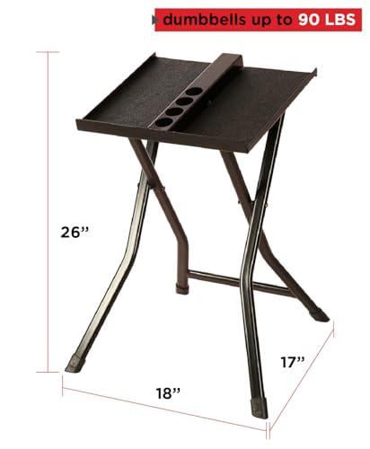 PowerBlock Large Compact Dumbbell Storage Stand | Folds Flat for Easy Home Gym Organization
