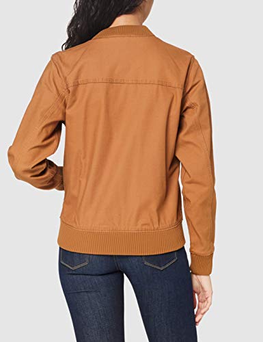 Medium Carhartt Women's Crawford Bomber Jacket Brown Rugged Flex Canvas