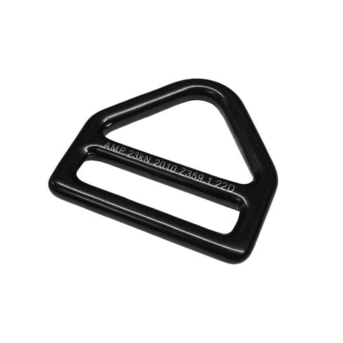 Heavy-Duty Steel Triangle D-Ring – Multipurpose Equipment Connector Ring, Black Finish (Black)