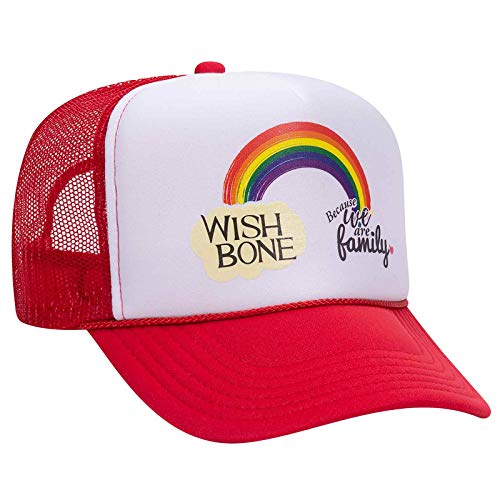 OTTO Wholesale 12-Pack Polyester Foam Front Mesh Back Trucker Hats - One Size Red/White/Red