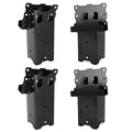 Highwild Multi-Use Platform Brackets Set of 4 - Black, for Deer Stands & Hunting Blinds