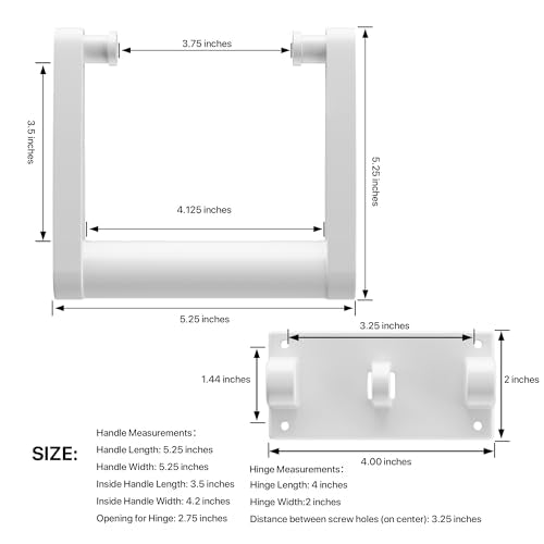 Cooler Replacement Handles 2 Pack for 90-100 Qt Coolers - High Strength Plastic