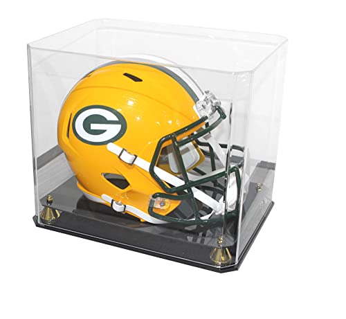 Acrylic Football Helmet Display Case with UV Protection and Dust Seal