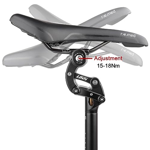 Bibike Safort Suspension Seatpost 31.6mm, 365mm Length, 50mm Travel, Aluminum