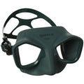 Low Volume Wide-Field Diving Mask for Freediving & Spearfishing - Fog-Resistant Silicone Skirt, Ergonomic Strap, Green/Black