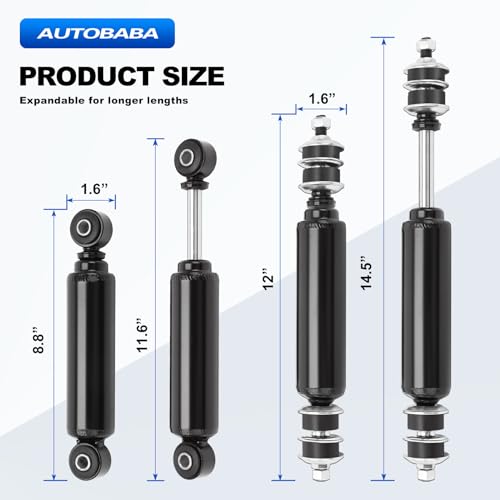 Rear and Front Shock Absorbers for Club Car Golf Carts - AUTOBABA Compatible