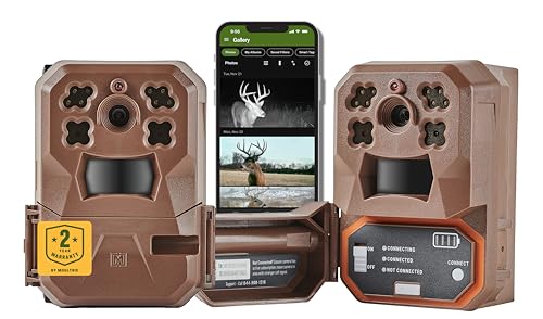 Moultrie Edge Cellular Trail Camera 33MP 2-Pack | Wireless Hunting Camera with Built-In Memory