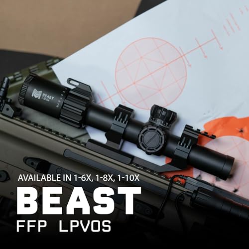 Monstrum Beast ED 1-8x First Focal Plane LPVO Scope with Morpheus MOA Reticle