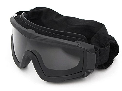 VEWOE Airsoft Tactical Goggles Anti-fog Military Glasses with 3Interchangable Lens, Safety-Goggles for Shooting Hunting