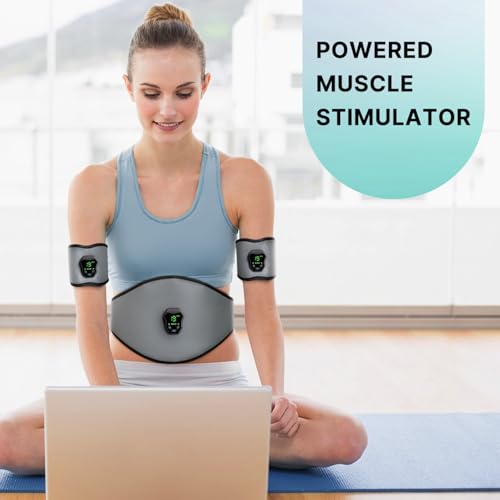 NEWPINE Muscle Stimulator Belt for Fitness & Body Shaping - Portable & Easy to Use