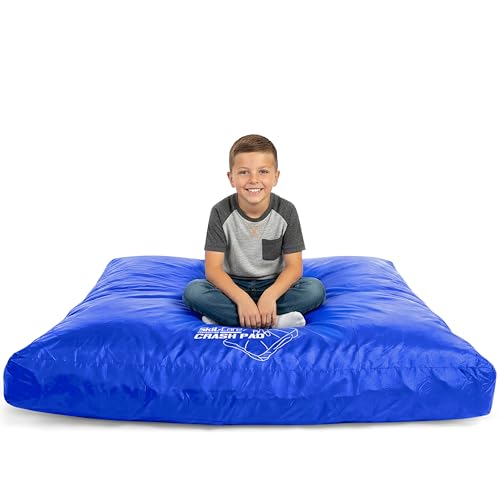 Kids Sensory Crash Pad 5x5 Feet High-Density Foam Gym Mat with Nylon Cover