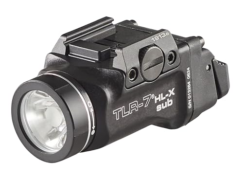 Rechargeable Gun Light with Ambidextrous Switch - Fits 1913 Short Rails - One Size