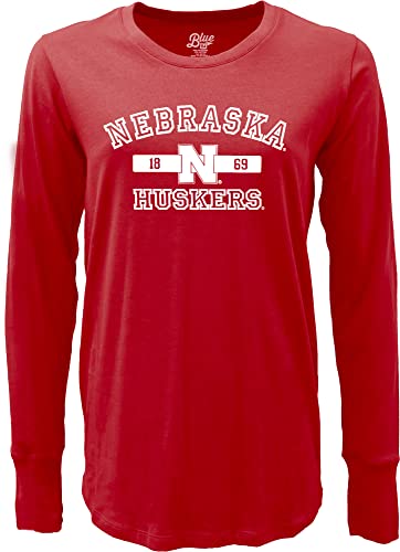 Nebraska Cornhuskers Long Sleeve NCAA Women's T-Shirt - Team Color