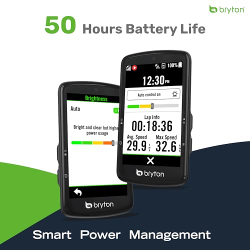 Bryton Rider S810E Cycling GPS Computer 3.5-Inch Touchscreen, 50H Battery, Offline Maps