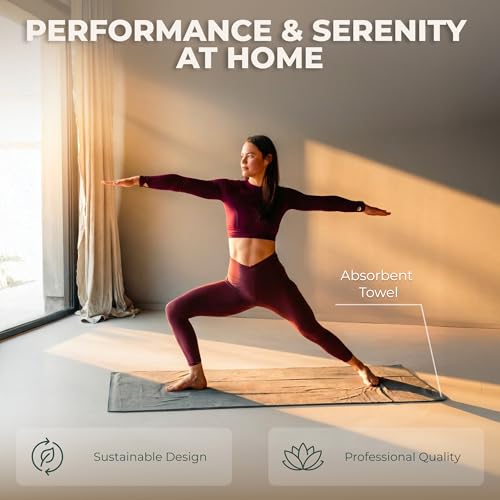 STAASH Premium Yoga Set with Non-Slip Mat, Towel, Strap & Knee Pad - Forest Green