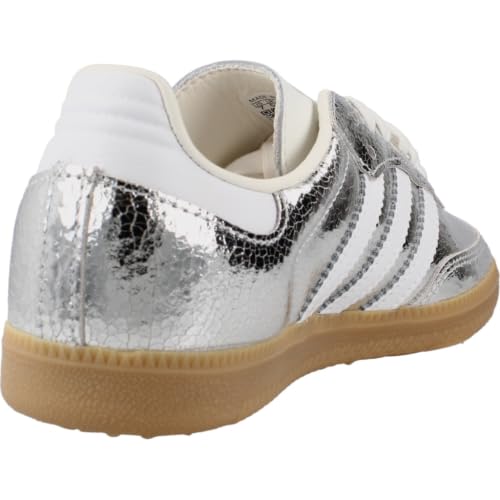 adidas Samba OG Women's Metallic Silver Sneakers Size 6.5