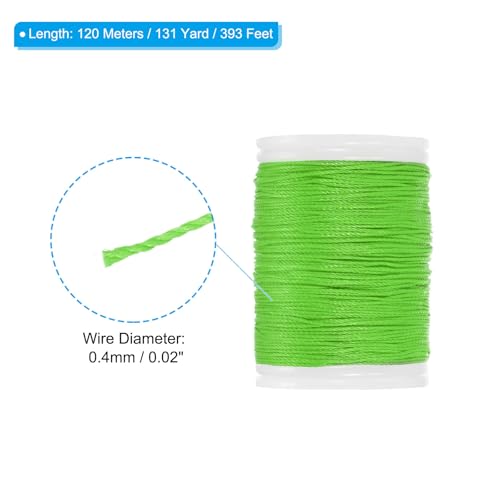 PATIKIL Archery Bow String Serving Thread - Grass Green, 120M Nylon